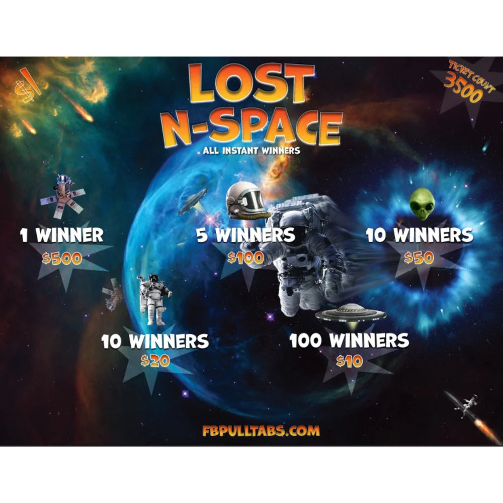 Lost in Space 3500 Instant Pull Tabs Entertainment Only